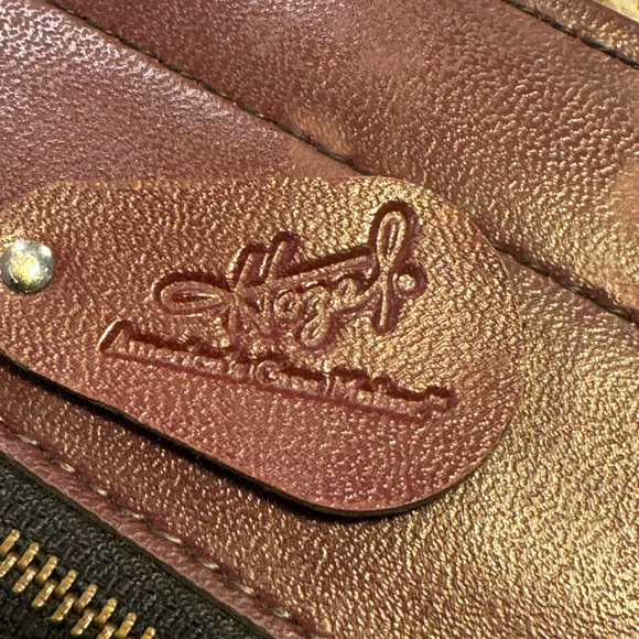 Vintage Hazel High End Business Brown Zip File Case Briefcase - Picture 3 of 10